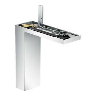 hansgrohe Mitigeur lavabo monocommande 230 Axor MyEdition A 196 mm, avec vidage poussoir, sans plaque, chrome
