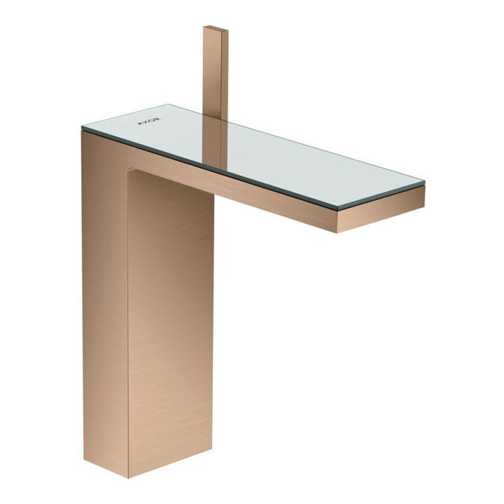 hansgrohe Mitigeur lavabo monocommande 230 Axor MyEdition A 196 mm, avec vidage poussoir, sans plaque, finition or rouge