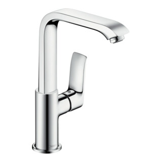 hansgrohe Mitigeur lavabo monocommande 230 Metris avec vidage, bec pivotant, chrome