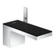 hansgrohe Mitigeur lavabo monocommande 70 Axor MyEdition A 151 mm, poussoir, chrome/verre mat-1