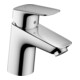 hansgrohe Mitigeur lavabo monocommande 70 Logis LowFlow avec vidage à tige, chrome-1