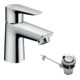 hansgrohe Mitigeur lavabo monocommande 80 Talis E ND, pour eau froide/chaude, avec vidage à tirette, chrome-3
