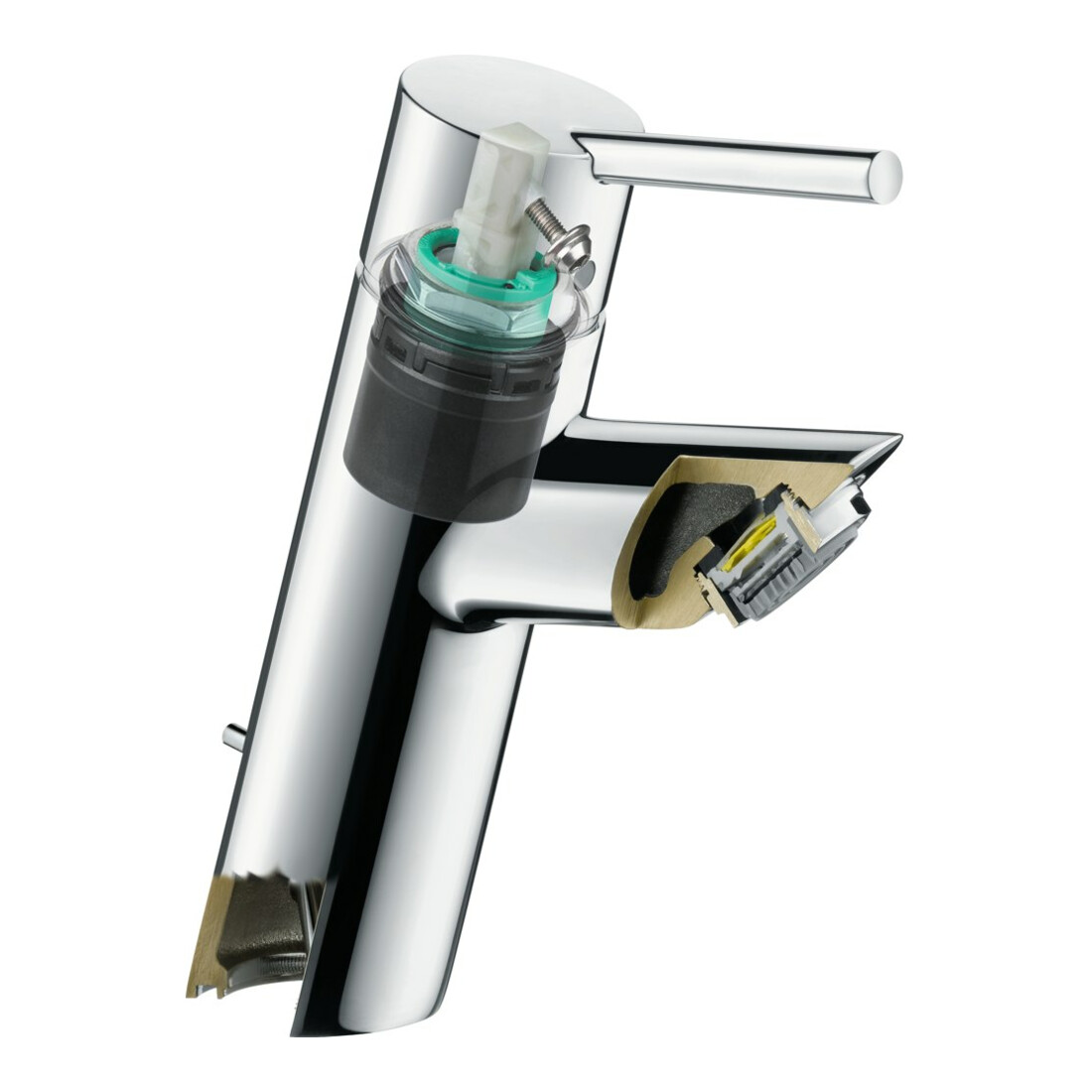 hansgrohe Mitigeur lavabo monocommande 80 Talis S avec vidage à tirette, chrome