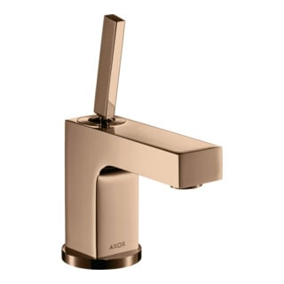 hansgrohe Mitigeur lavabo monocommande Axor Citterio 80 A 104mm, avec poignée à tige, tirette, pour HWB