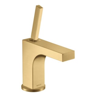 hansgrohe Mitigeur lavabo monocommande Axor Citterio 90 A 110mm, avec poignée à broche, tirette, pour HWB