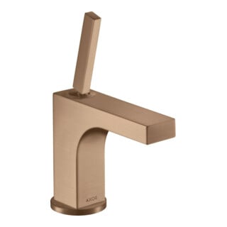 hansgrohe Mitigeur lavabo monocommande Axor Citterio 90 A 110mm, avec poignée à tige, tirette, pour HWB