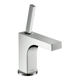 hansgrohe Mitigeur lavabo monocommande Axor Citterio 90 A 110mm, avec poignée à tige, tirette, pour lavabo