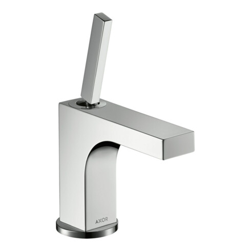 hansgrohe Mitigeur lavabo monocommande Axor Citterio 90 A 110mm, avec poignée à tige, tirette, pour lavabo