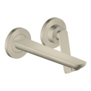 hansgrohe Mitigeur lavabo monocommande Axor Citterio C o S, chrome, encastré mural, bec 193 mm