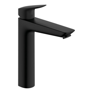 hansgrohe Mitigeur lavabo monocommande Logis o, sans CoolStart, bec 166 mm, mat noir