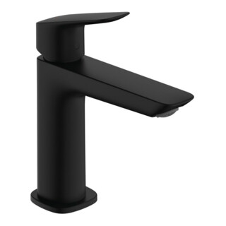hansgrohe Mitigeur lavabo monocommande Logis tirette, encastré, bec 121 mm, mat noir