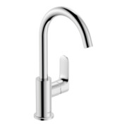 hansgrohe Mitigeur lavabo monocommande Rebris S 210 mm bec pivotant, tirette, chrome