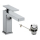 hansgrohe Mitigeur lavabo monocommande Tecturis E 144 mm, avec tirette, chrome-3