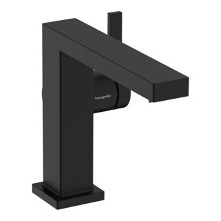 hansgrohe Mitigeur lavabo monocommande Tecturis E A 155 mm, avec vidage push-open, noir mat
