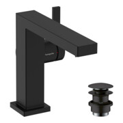 hansgrohe Mitigeur lavabo monocommande Tecturis E A 155 mm, avec vidage push-open, noir mat-3