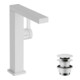 hansgrohe Mitigeur lavabo monocommande Tecturis E avec bec pivotant et vidage push-open, blanc mat-3