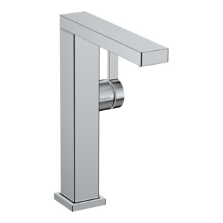 hansgrohe Mitigeur lavabo monocommande Tecturis E avec bec pivotant et vidage push-open, chrome
