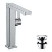 hansgrohe Mitigeur lavabo monocommande Tecturis E avec bec pivotant et vidage push-open, chrome-3