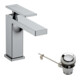 hansgrohe Mitigeur lavabo monocommande Tecturis E bec 144 mm, avec vidage, chrome-4