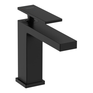 hansgrohe Mitigeur lavabo monocommande Tecturis E bec 144 mm, sans garniture, noir mat