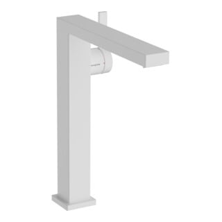 hansgrohe Mitigeur lavabo monocommande Tecturis E bec 197 mm, avec vidage push-open, blanc mat