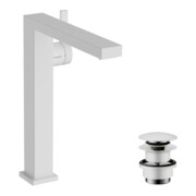 hansgrohe Mitigeur lavabo monocommande Tecturis E bec 197 mm, avec vidage push-open, blanc mat-3
