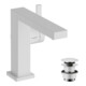 hansgrohe Mitigeur lavabo monocommande Tecturis E sort. 155 mm, avec vidage push-open, blanc mat-3