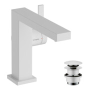 hansgrohe Mitigeur lavabo monocommande Tecturis E sort. 155 mm, avec vidage push-open, blanc mat-3