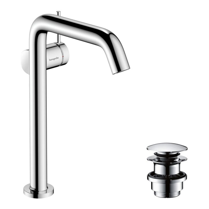hansgrohe Mitigeur lavabo monocommande Tecturis S, bec 167 mm, vidage push-open, chrome