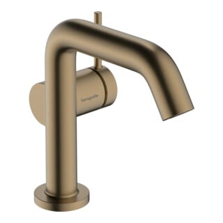 hansgrohe Mitigeur lavabo monocommande Tecturis S F 130 mm, vidage push-open, bronze brossé