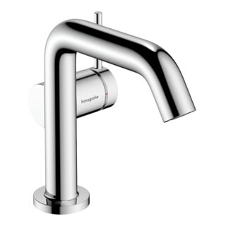 hansgrohe Mitigeur lavabo monocommande Tecturis S, sortie 130 mm, avec vidage poussoir, chrome