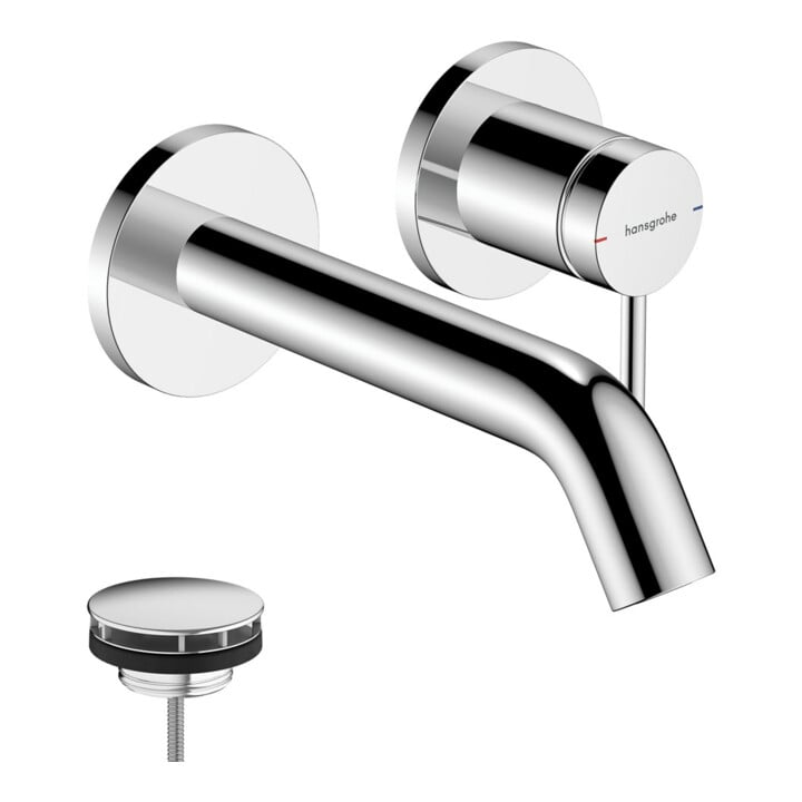 hansgrohe Mitigeur lavabo monocommande Tecturis S UP, encastré, saillie 165 mm, chrome