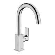 hansgrohe Mitigeur lavabo monocommande Vernis Shape m avec bec pivotant, tirette, chrome
