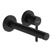 hansgrohe Mitigeur lavabo monocommande Zesis S UP, montage mural, noir mat-1
