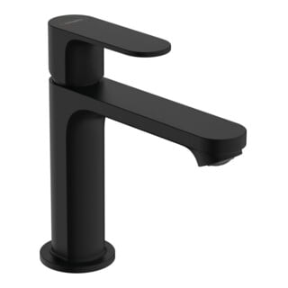 hansgrohe Mitigeur lavabo Rebris S 110 m avec garniture de vidage à tige, noir mat