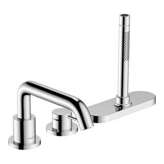 hansgrohe Mitigeur monocommande 3 trous pour bidet Tecturis S, chromé, déport 194 mm