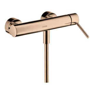 hansgrohe Mitigeur monocommande Axor Starck AP, avec poignée à broche, 1 jet, or rouge poli