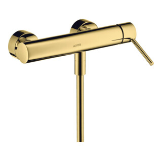 hansgrohe Mitigeur monocommande Axor Starck AP, avec poignée à broche, 1 jet, poli or optique