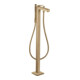 hansgrohe Mitigeur monocommande baignoire Axor Citterio A 200 mm, sol, avec levier, bronze brossé-1