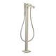 hansgrohe Mitigeur monocommande baignoire Axor Citterio A 200 mm, sur pied, levier, nickel brossé-1