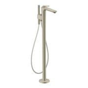 hansgrohe Mitigeur monocommande baignoire Axor Citterio C o S, nickel brossé, sur pied, bec 194 mm