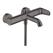 hansgrohe Mitigeur monocommande baignoire Axor Citterio M AP, bec 200 mm, chrome noir brossé