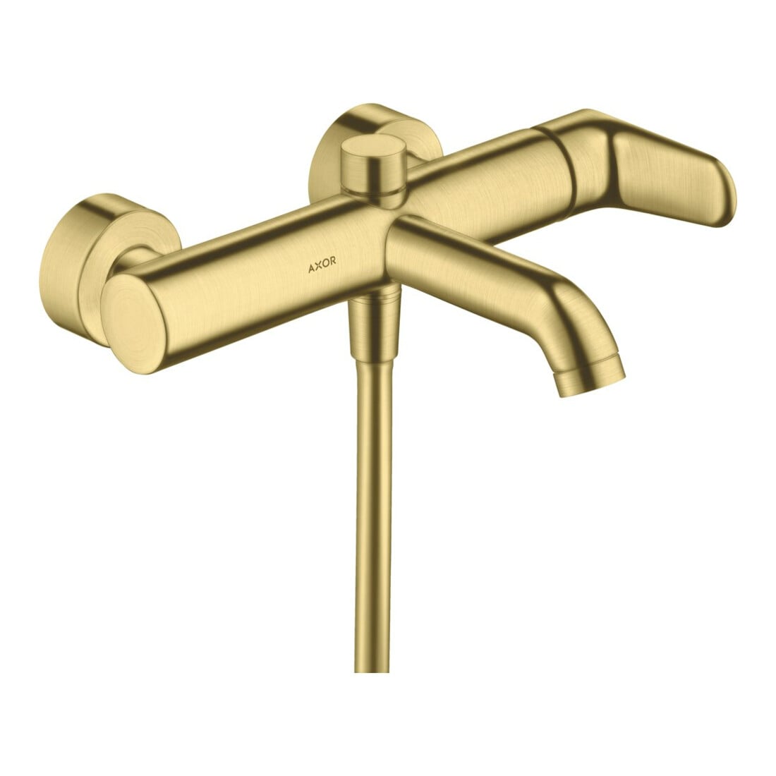 hansgrohe Mitigeur monocommande baignoire Axor Citterio M AP, bec 200 mm, laiton brossé