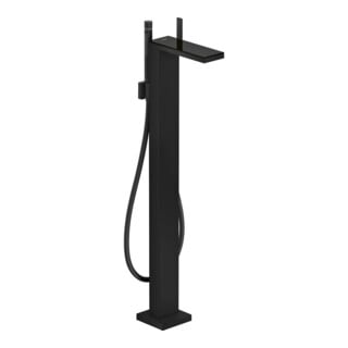 hansgrohe Mitigeur monocommande baignoire Axor MyEdition A 196 mm, au sol, noir mat/verre noir