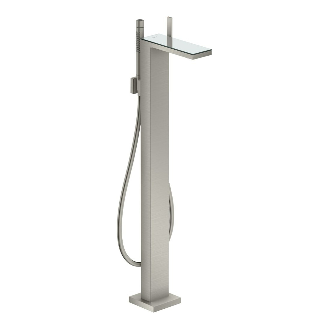 hansgrohe Mitigeur monocommande baignoire Axor MyEdition A 196 mm, sol, sans plaque, aspect inox