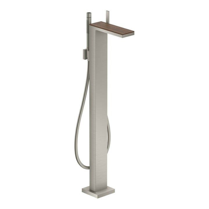 hansgrohe Mitigeur monocommande baignoire Axor MyEdition A 196 mm, sol, sans plaque, aspect inox