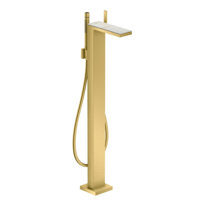 hansgrohe Mitigeur monocommande baignoire Axor MyEdition A 196 mm, sol, sans plaque, or brossé optique