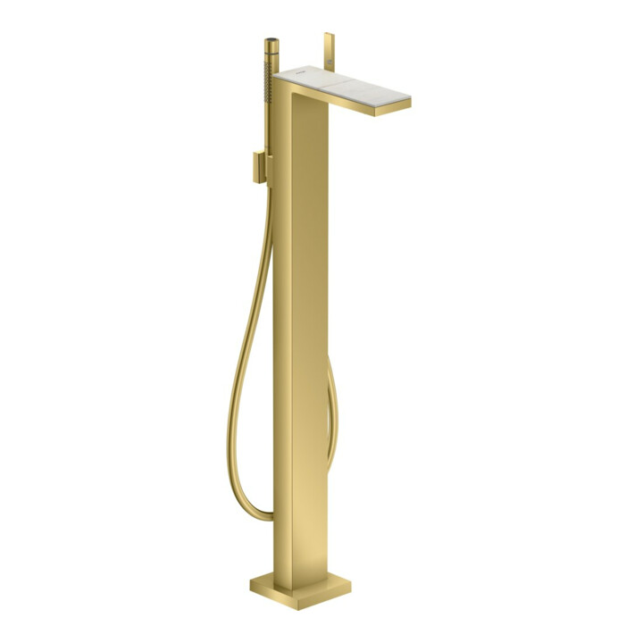 hansgrohe Mitigeur monocommande baignoire Axor MyEdition A 196 mm, sol, sans plaque, or poli opt