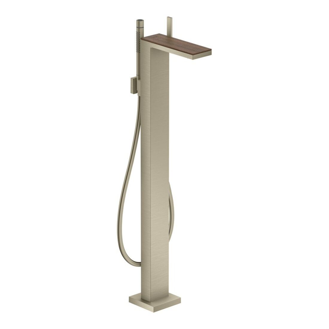 hansgrohe Mitigeur monocommande baignoire Axor MyEdition A 196 mm, sur pied, sans plaque, nickel brossé