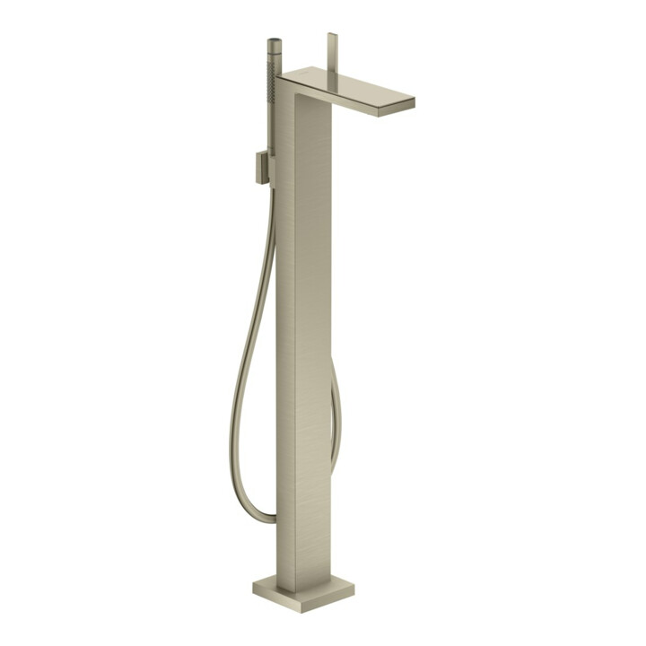 hansgrohe Mitigeur monocommande baignoire Axor MyEdition A 196 mm, sur pied, sans plaque, nickel brossé